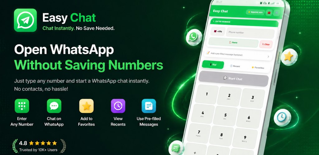 EasyChat — message any WhatsApp number without saving it